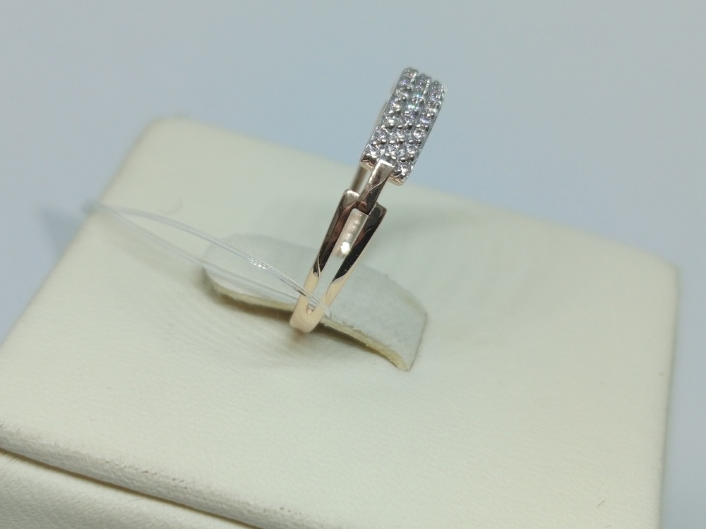 000591-1102 КОЛЬЦО С КАМНЯМИ (Au 585)