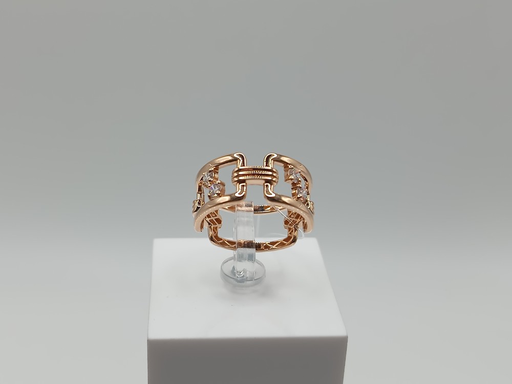 КОЛЬЦО С КАМНЯМИ (Au 585)