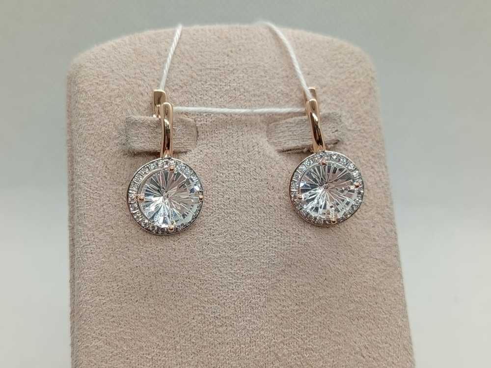 СКМИ585 СЕРЬГИ С КАМНЯМИ (Au 585)