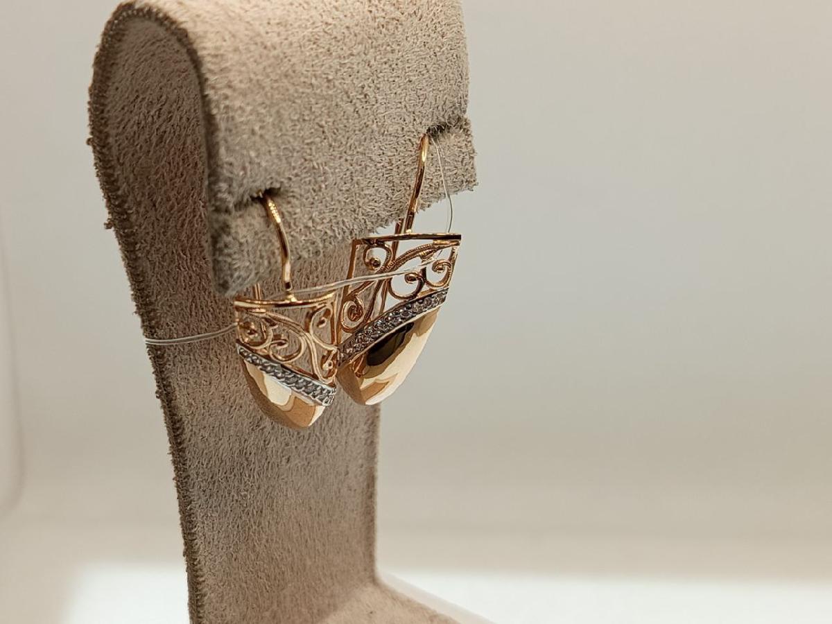 СЕРЬГИ С КАМНЯМИ (Au 585)