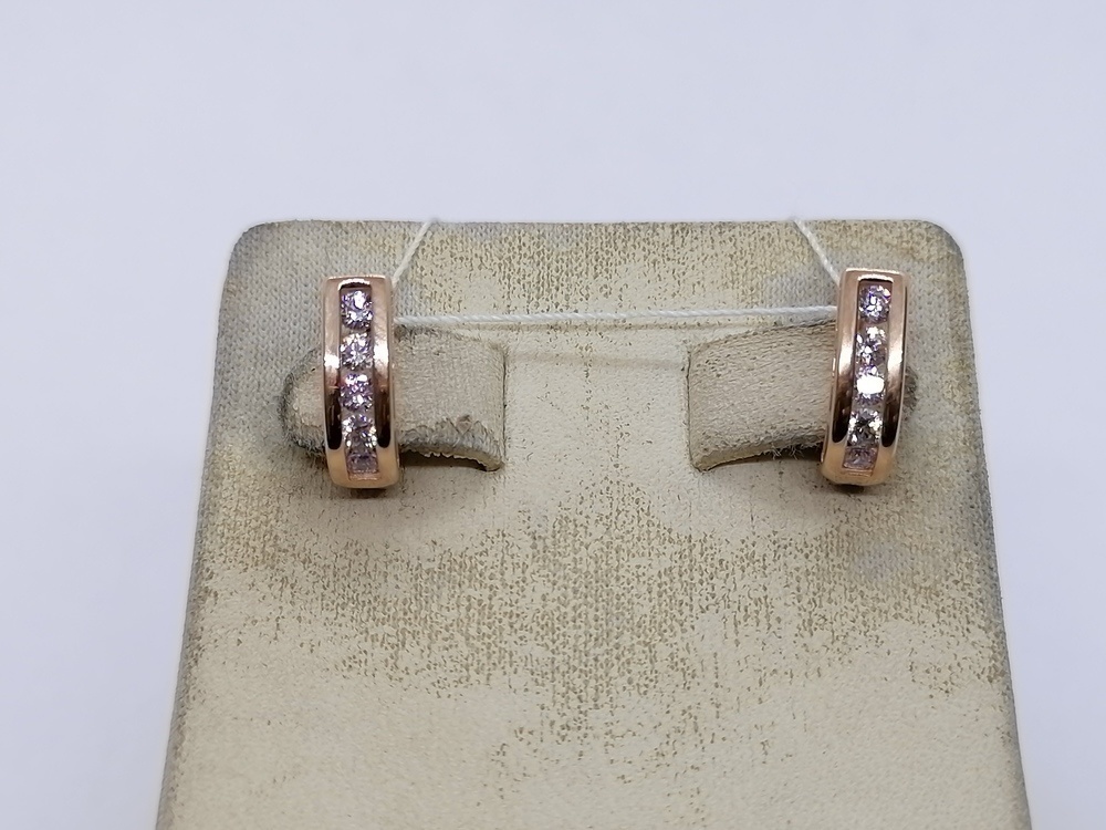 СКМИ585 СЕРЬГИ С КАМНЯМИ (Au 585)