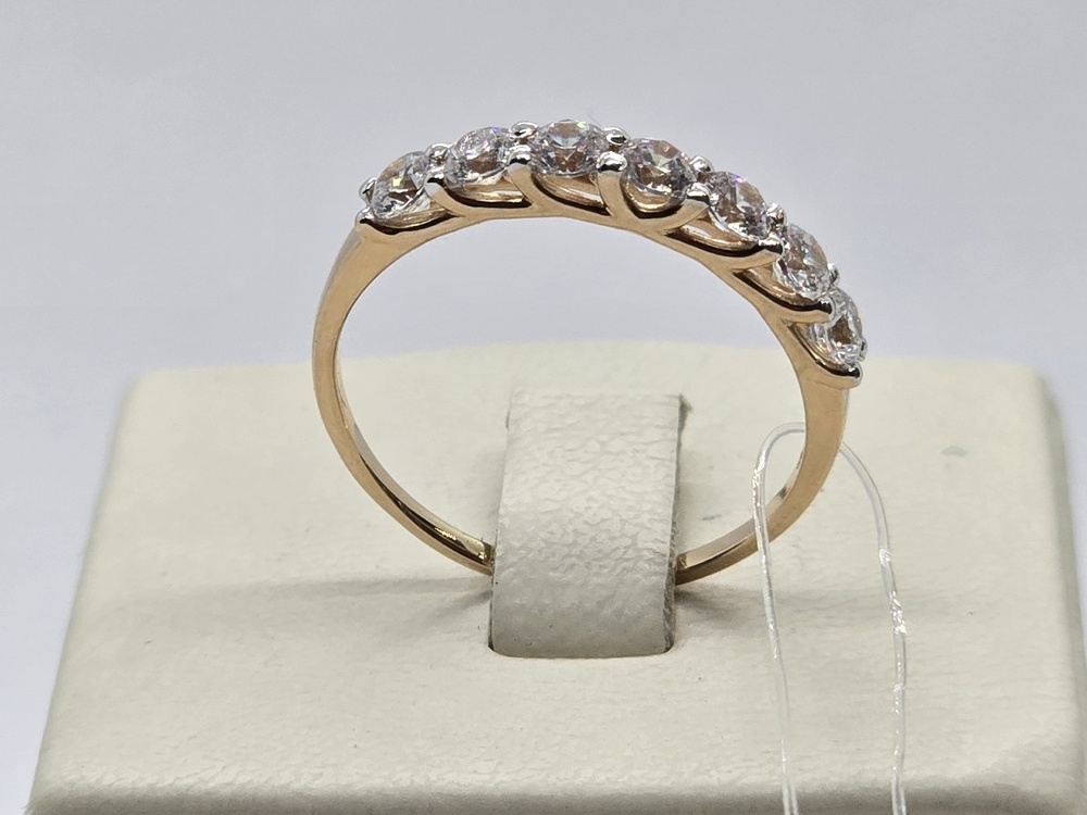 КОЛЬЦО С КАМНЯМИ (Au 585)