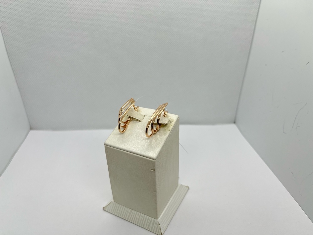 СЕРЬГИ БЕЗ КАМНЯ (Au 585)