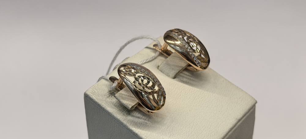 СЕРЬГИ С КАМНЯМИ (Au 585)