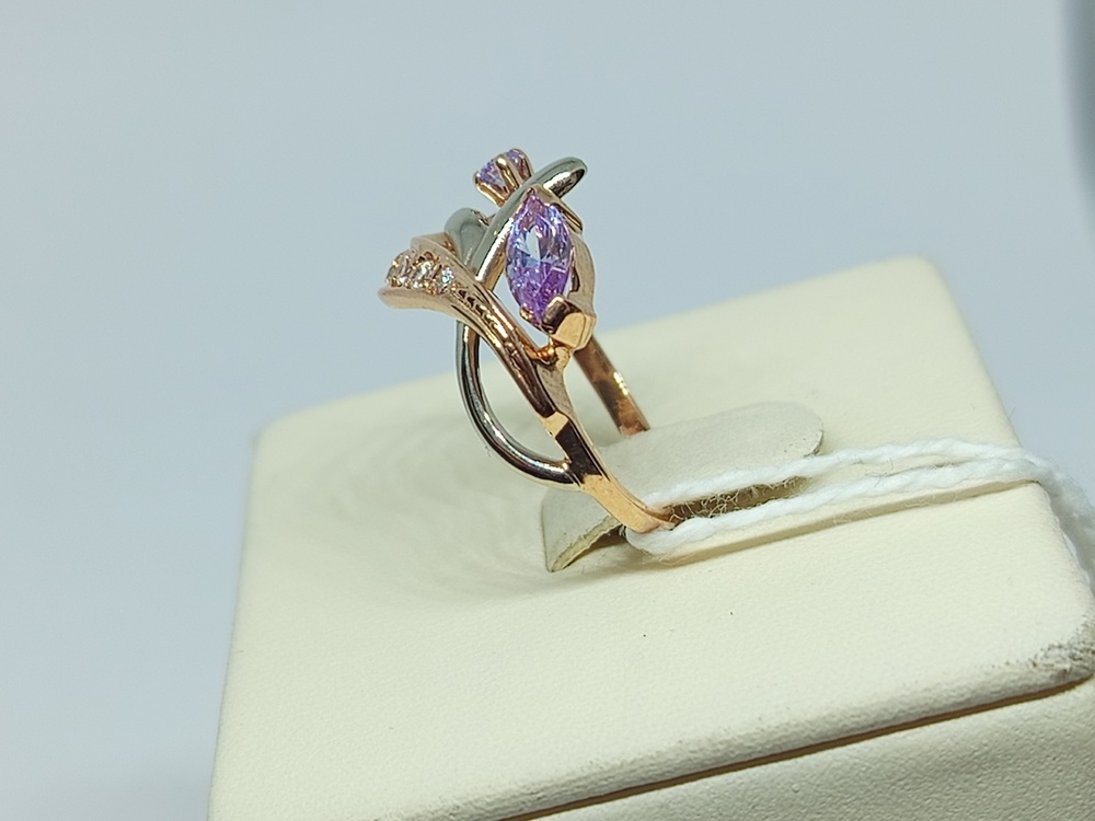 КОЛКМИ585 КОЛЬЦО С КАМНЯМИ (Au 585)