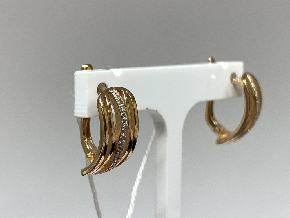 СЕРЬГИ С КАМНЯМИ (Au 585)