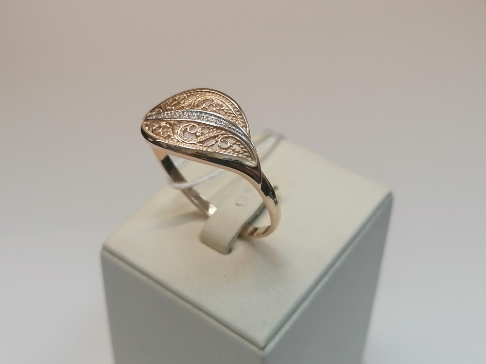 КОЛКМИ585 КОЛЬЦО С КАМНЯМИ (Au 585)