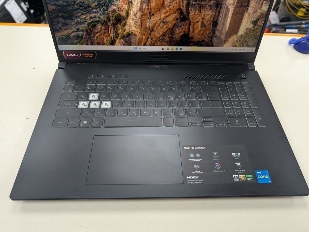 Ноутбук ASUS TUF GAMING F17; Core i5-12500H, GeForce RTX 3050, 16 Гб, 512 GB, Нет