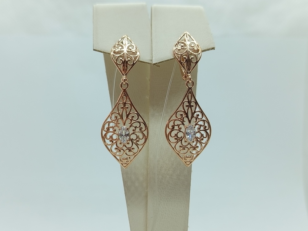 СЕРЬГИ С КАМНЕМ (Au 585) СЕРЬГИ С КАМНЕМ (Au 585)