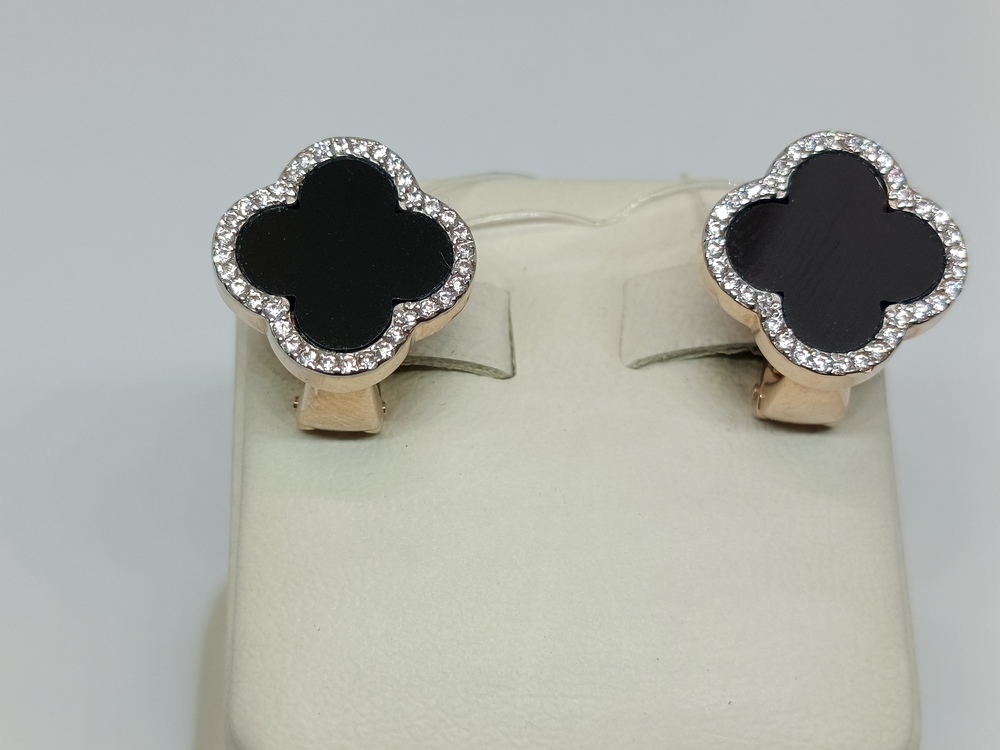 120362 СЕРЬГИ С КАМНЯМИ (Au 585)