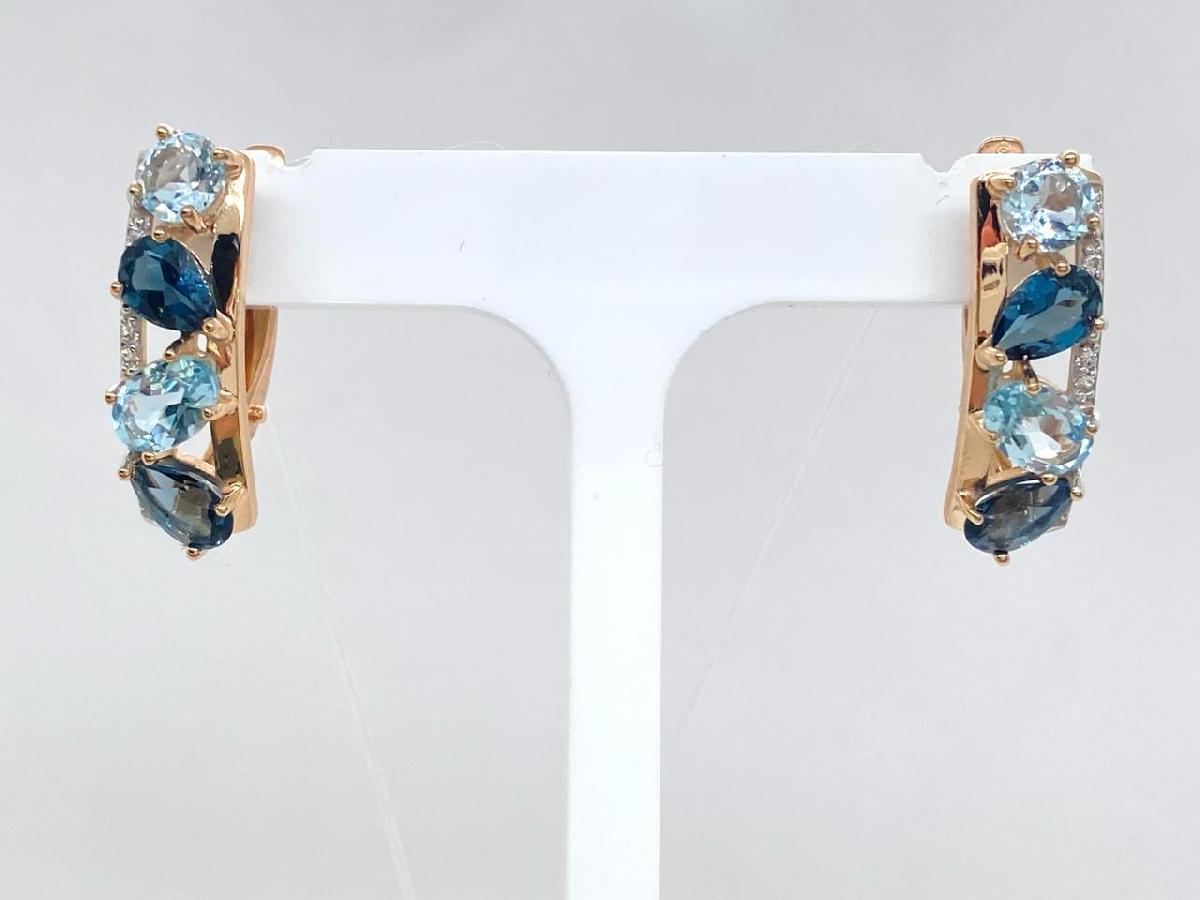 СЕРЬГИ С КАМНЯМИ (Au 585)