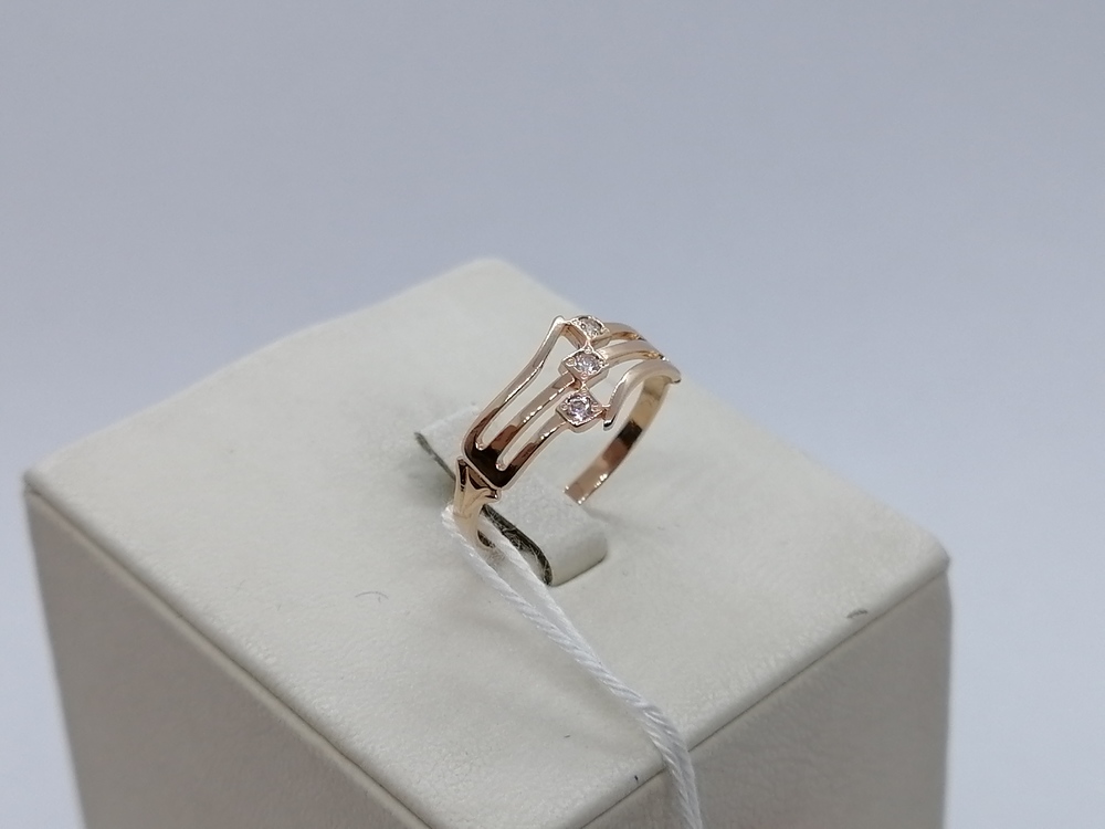 КОЛКМИ585 КОЛЬЦО С КАМНЯМИ (Au 585)