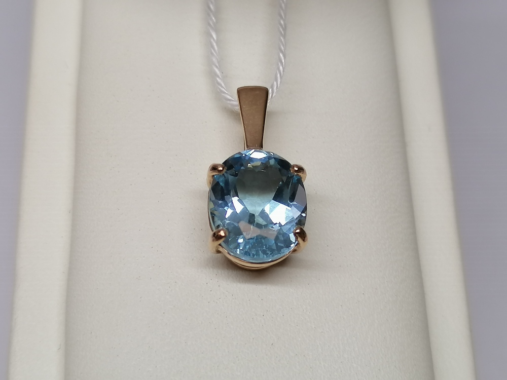 ПОДКМ585 ПОДВЕСКА С КАМНЕМ (Au 585)