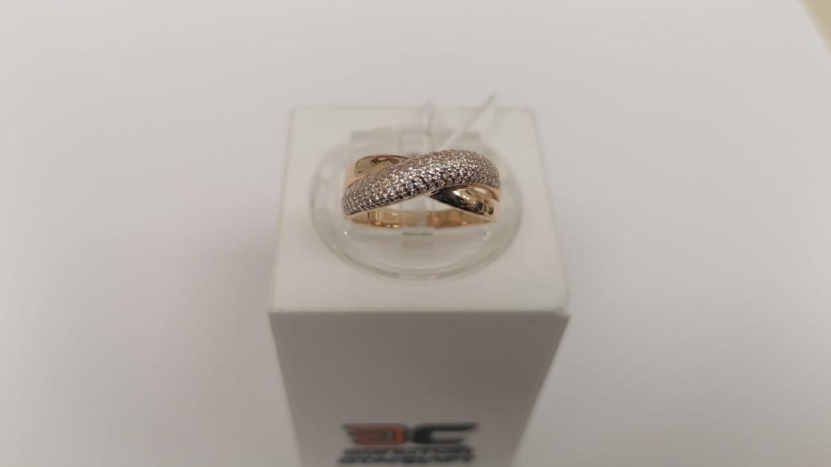 КОЛЬЦО С КАМНЯМИ (Au 585)