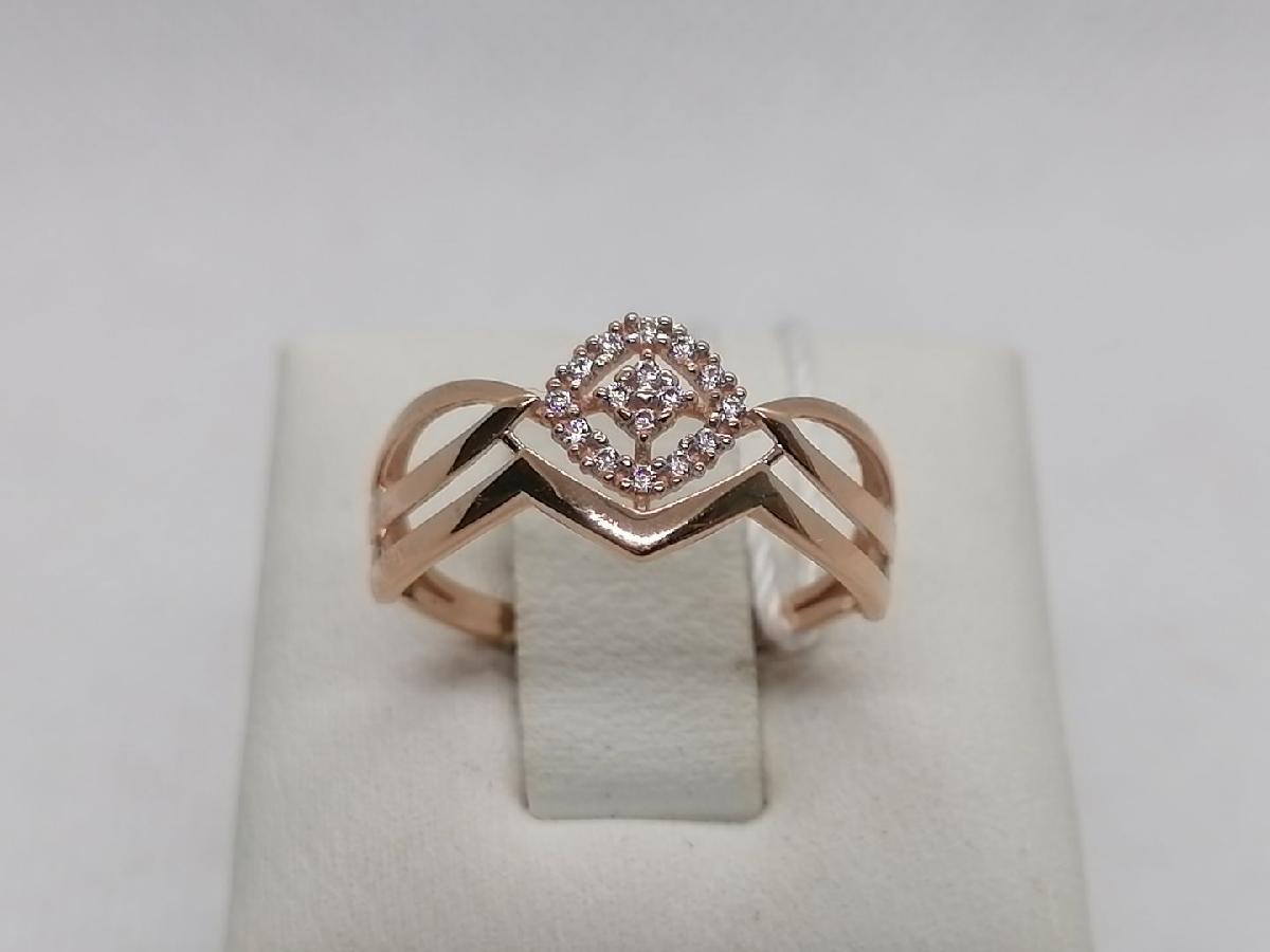 КОЛЬЦО С КАМНЯМИ (Au 585)