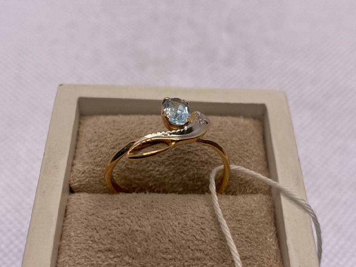 КОЛЬЦО С КАМНЯМИ (Au 585)