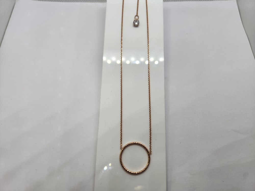 КОЛЬЕ С КАМНЕМ Au 585