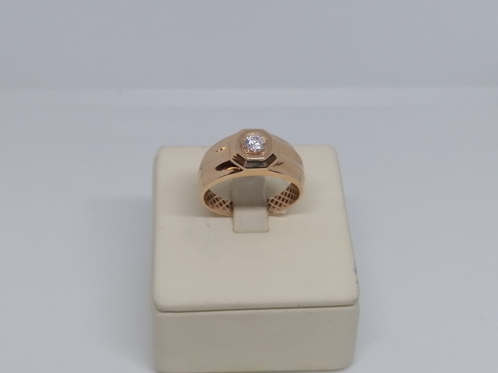 КОЛЬЦО ПЕЧАТКА с камнем (Au 585)