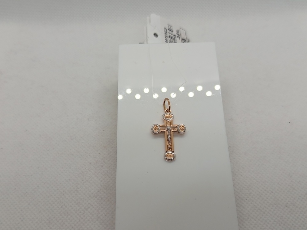 ПОДВЕСКА КРЕСТ без камня (Au 585)