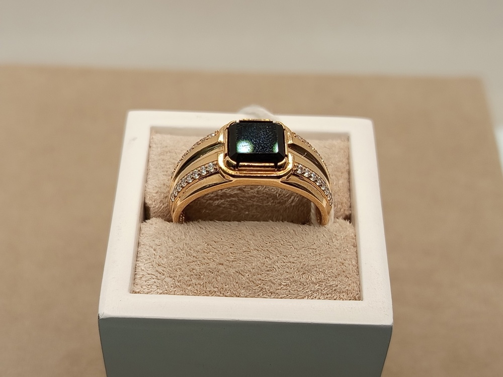 ПЕЧАТКА С КАМНЯМИ (Au 585)