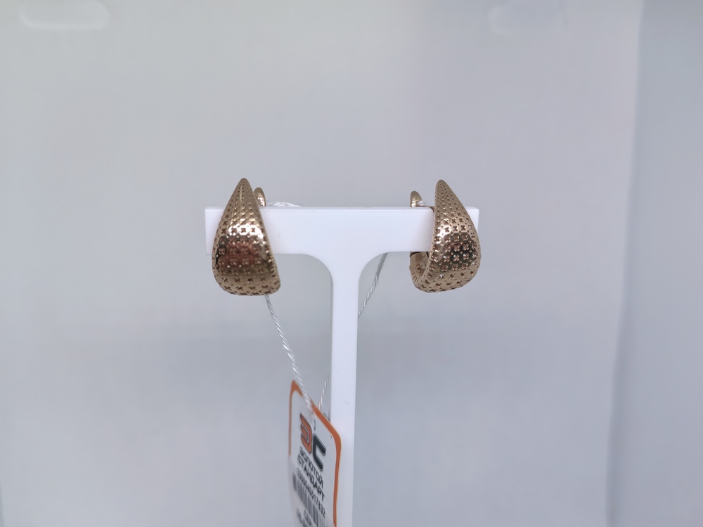 СБКМ585 СЕРЬГИ БЕЗ КАМНЯ (Au 585)