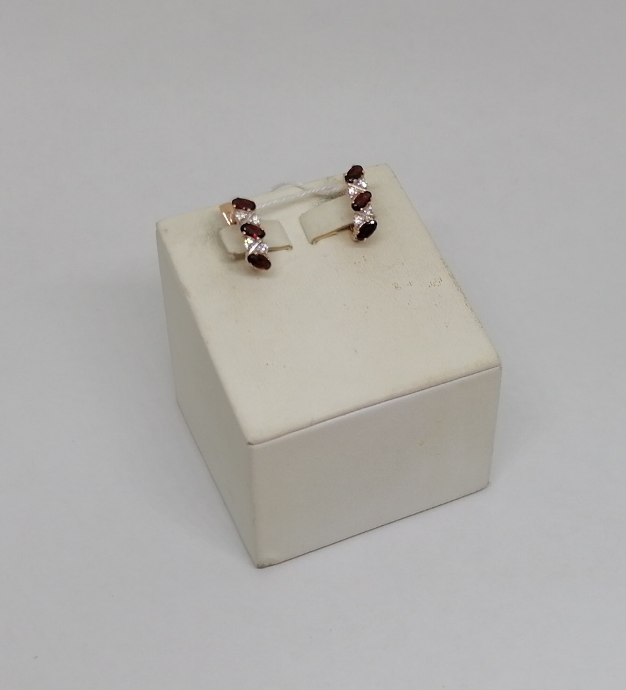 СКМИ585 СЕРЬГИ С КАМНЯМИ (Au 585)