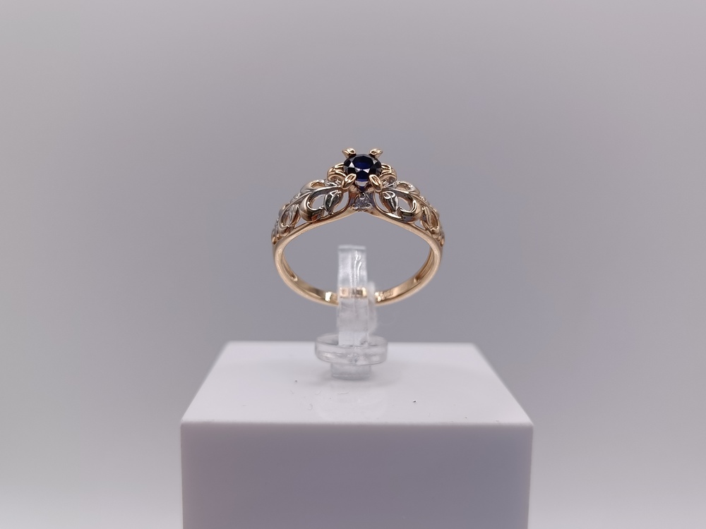 КОЛКМИ585 КОЛЬЦО С КАМНЯМИ (Au 585)