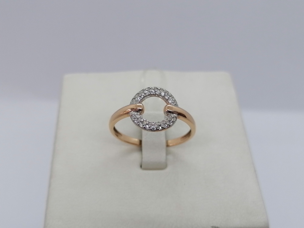 КОЛЬЦО С КАМНЯМИ (Au 585)