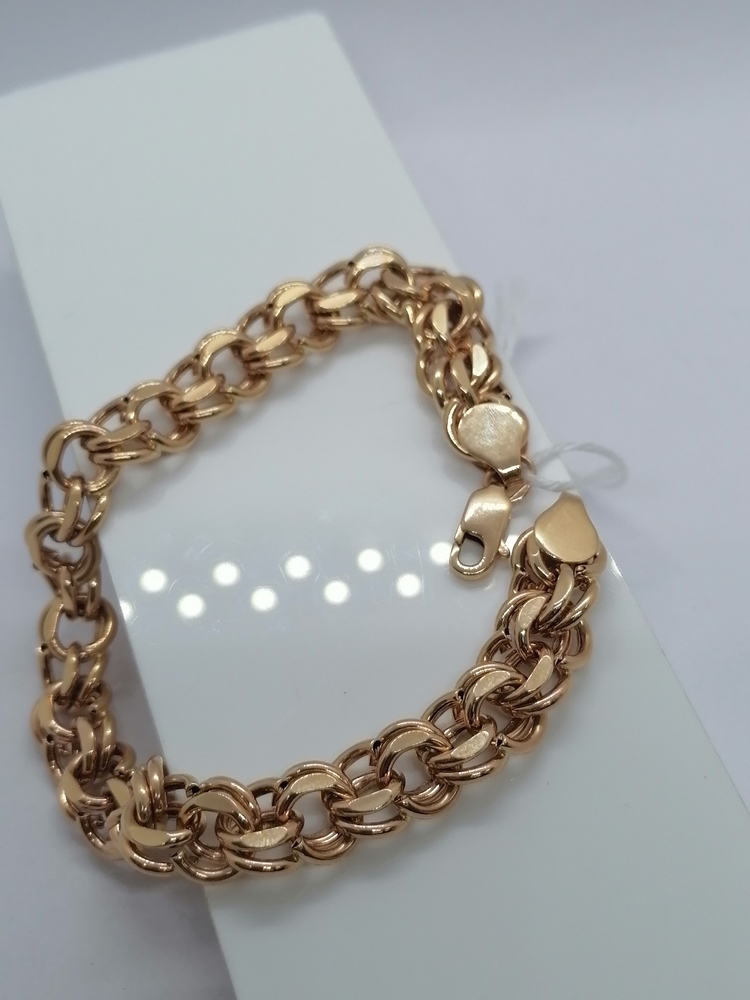 БРАСЛЕТ ПУСТОТЕЛЫЙ Бисмарк Au 585