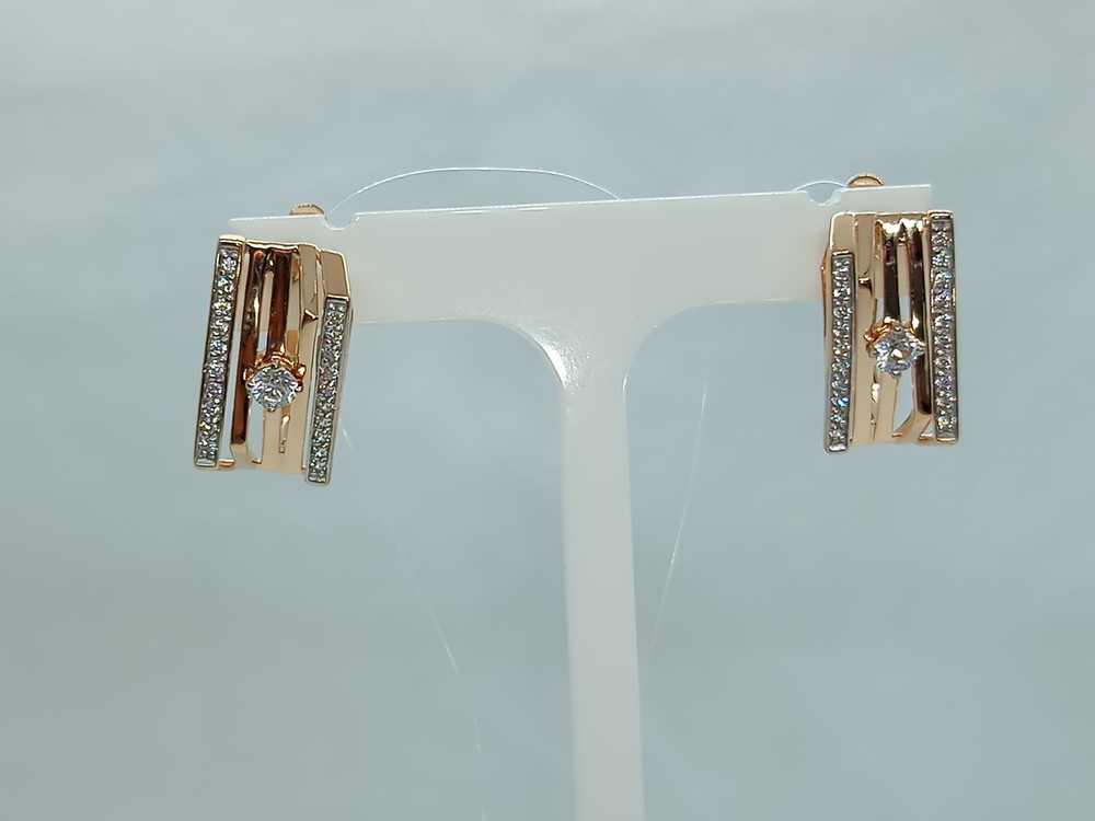 СЕРЬГИ С КАМНЯМИ (Au 585)