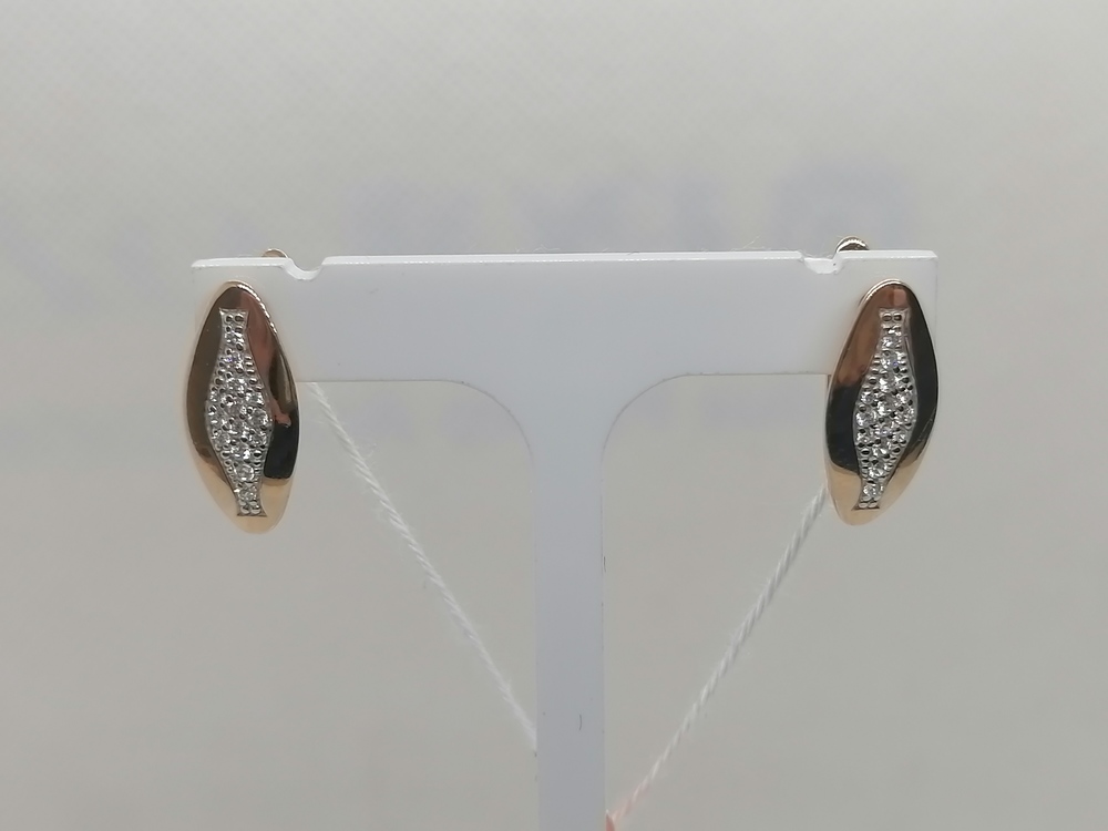 СКМИ585 СЕРЬГИ С КАМНЯМИ (Au 585)