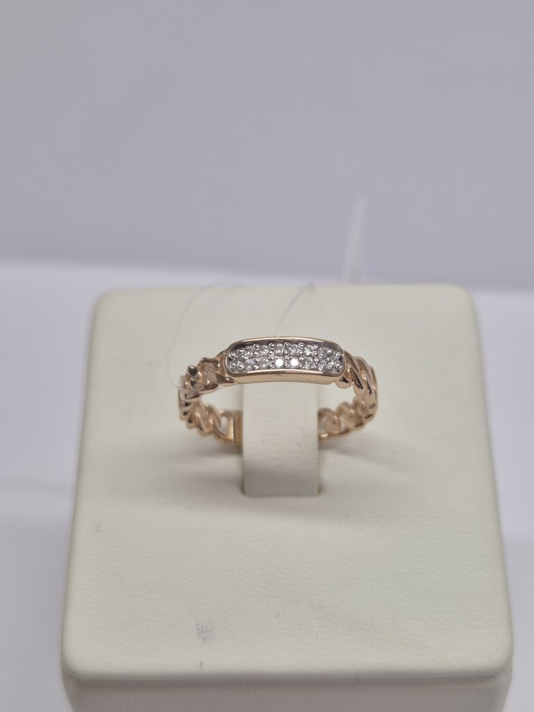 КОЛЬЦО С КАМНЯМИ (Au 585)