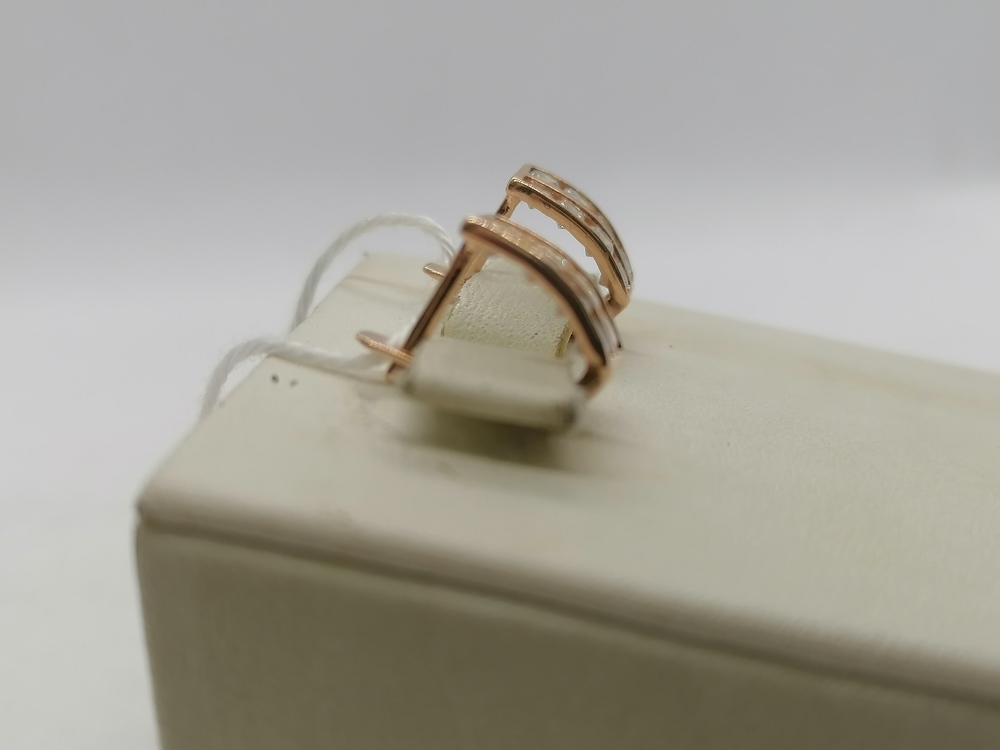 СКМИ585 СЕРЬГИ С КАМНЯМИ (Au 585)