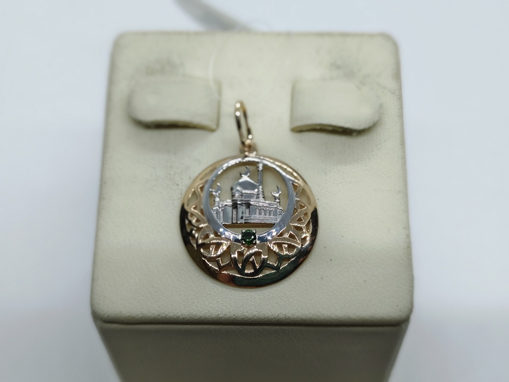 ПОДВЕСКА МЕЧЕТЬ с камнем (Au 585)