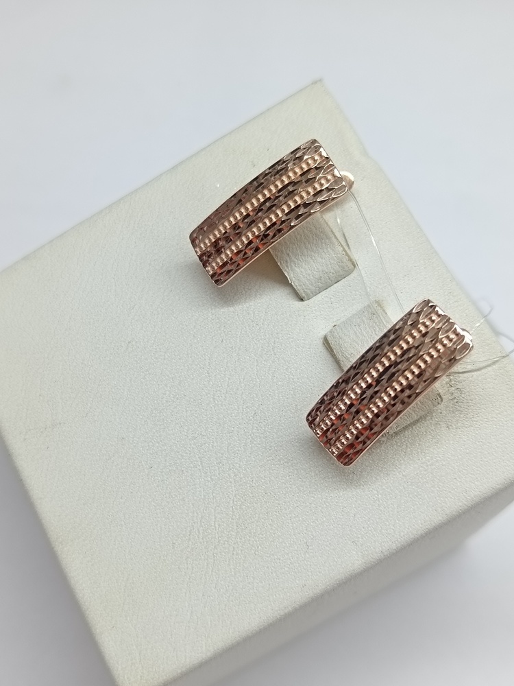 СЕРЬГИ БЕЗ КАМНЯ (Au 585)