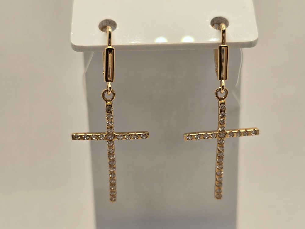 СЕРЬГИ С КАМНЯМИ (Au 585)