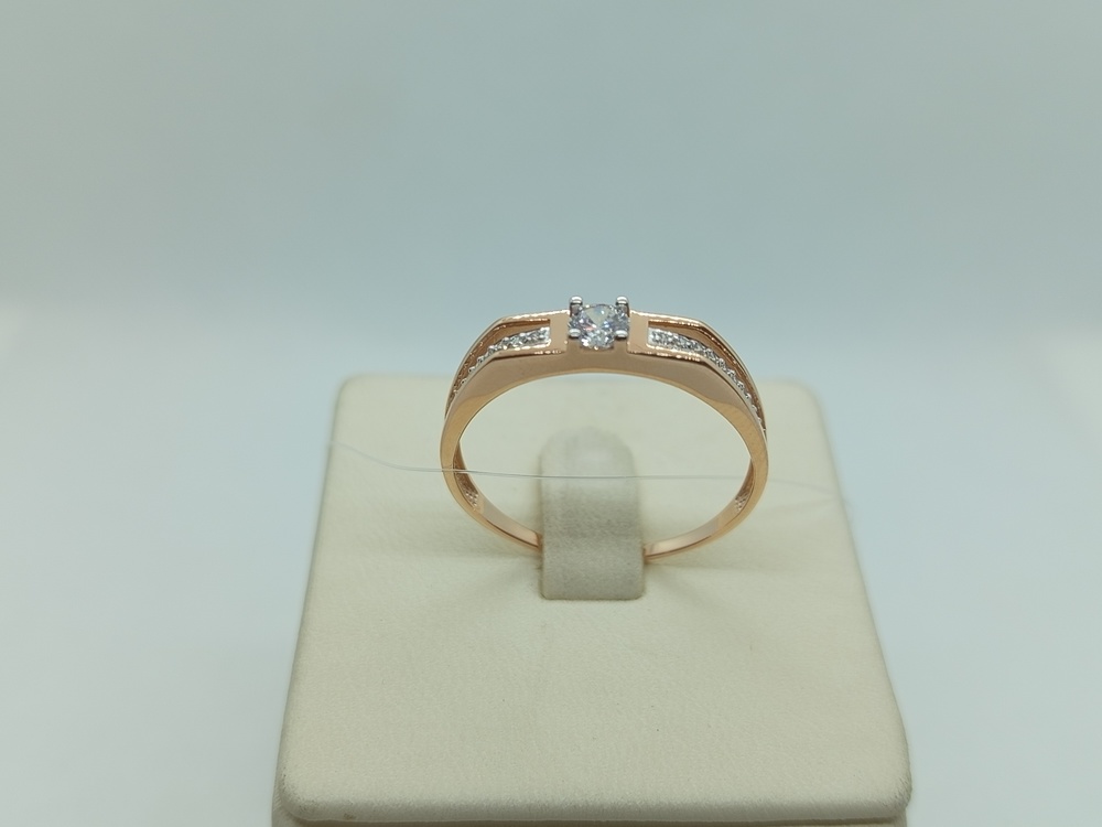 КОЛЬЦО С КАМНЯМИ (Au 585)