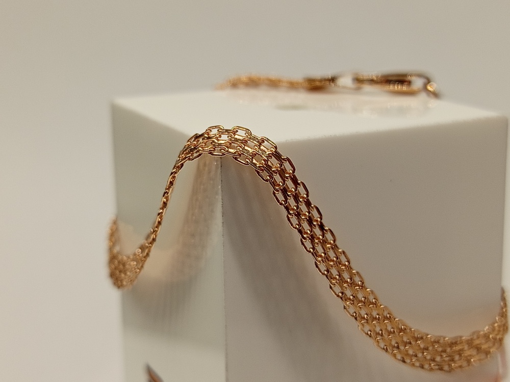 БЛБМ585 БРАСЛЕТ ПОЛНОВЕСНЫЙ Бисмарк машинный (Au 585)