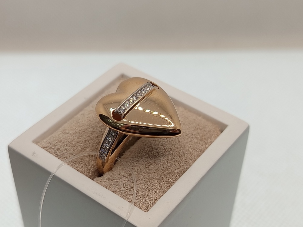 КОЛЬЦО С КАМНЯМИ (Au 585)