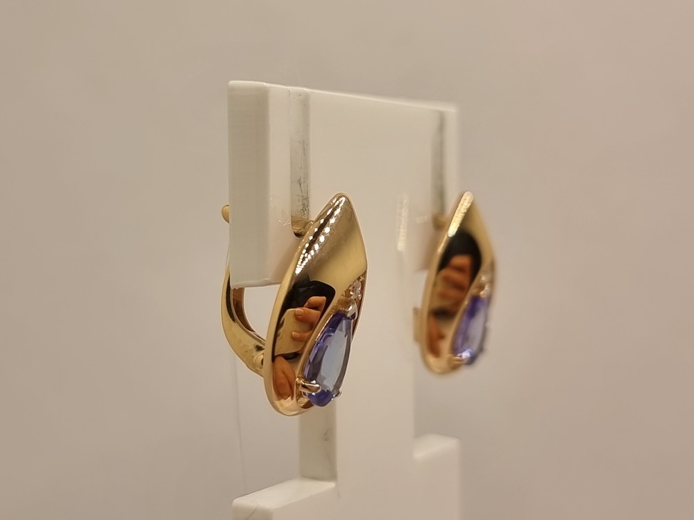 СЕРЬГИ С КАМНЯМИ (Au 585)