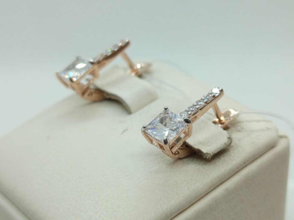 СЕРЬГИ С КАМНЯМИ (Au 585)