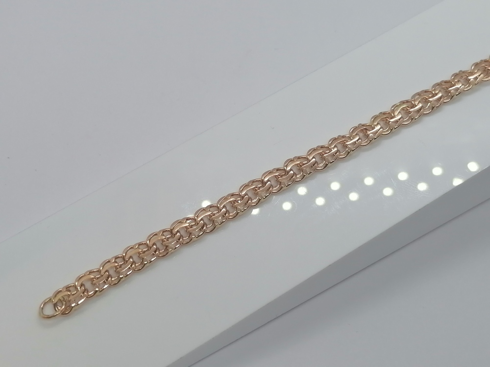 БЛБ585 БРАСЛЕТ ПОЛНОВЕСНЫЙ Бисмарк (Au 585)