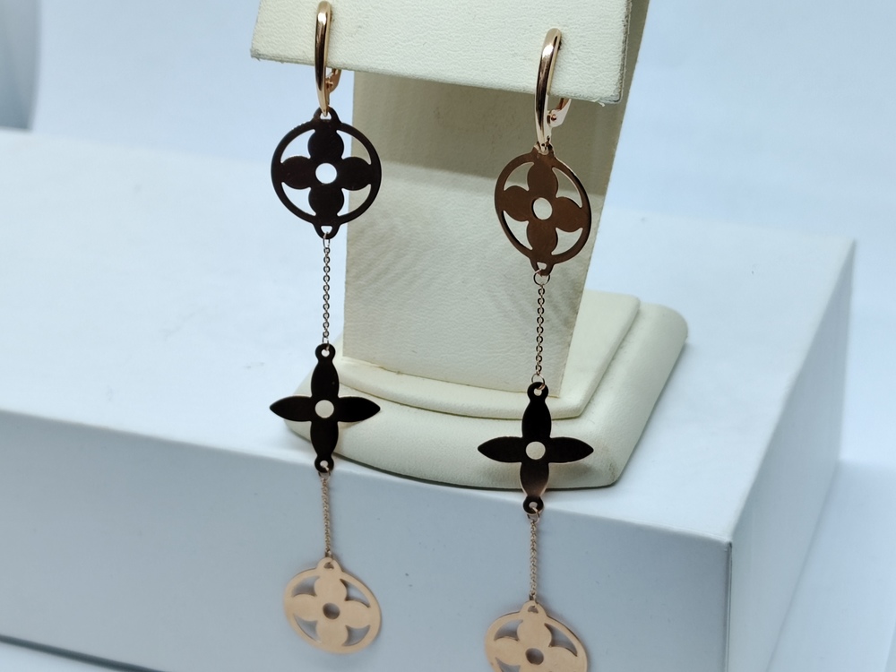 СБКМ585 СЕРЬГИ БЕЗ КАМНЯ (Au 585)