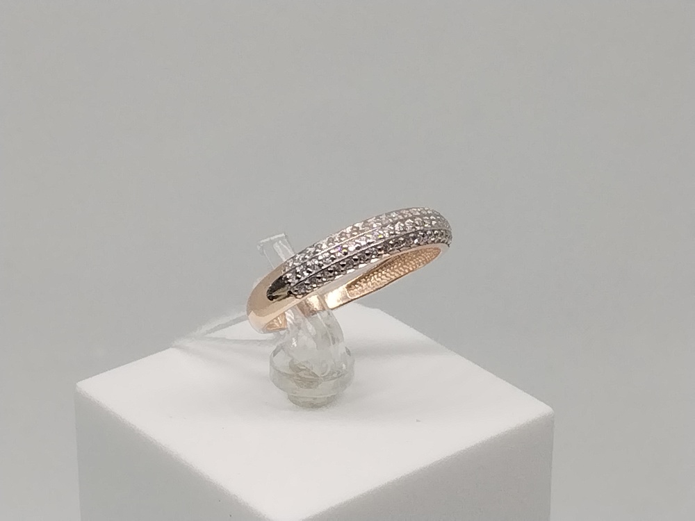 КОЛЬЦО С КАМНЯМИ (Au 585)