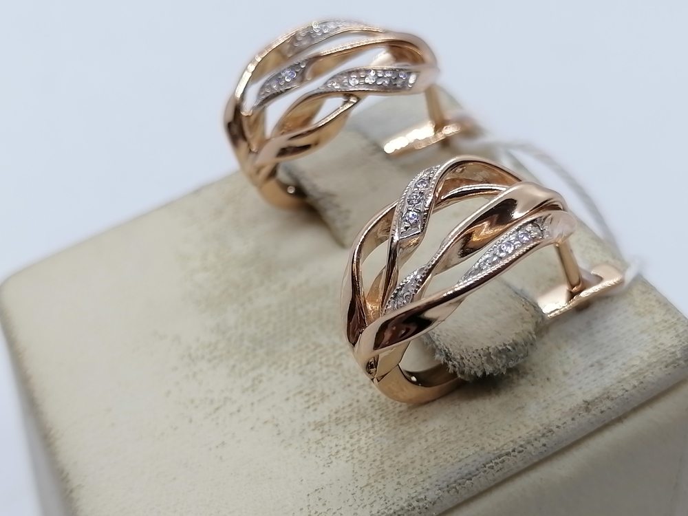 СЕРЬГИ С КАМНЯМИ (Au 585)