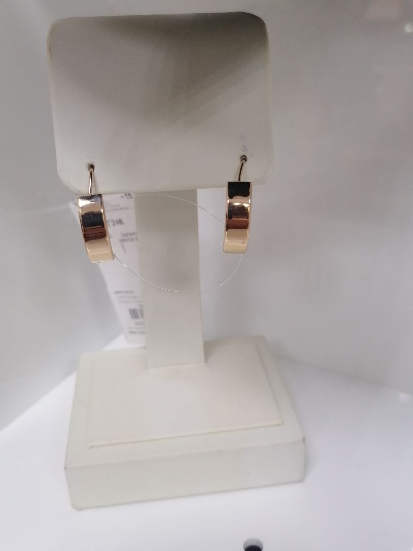 СЕРЬГИ ПЕТЕЛЬКА без камня (Au 585)