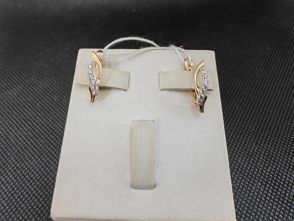 СКМИ585 СЕРЬГИ С КАМНЯМИ (Au 585)