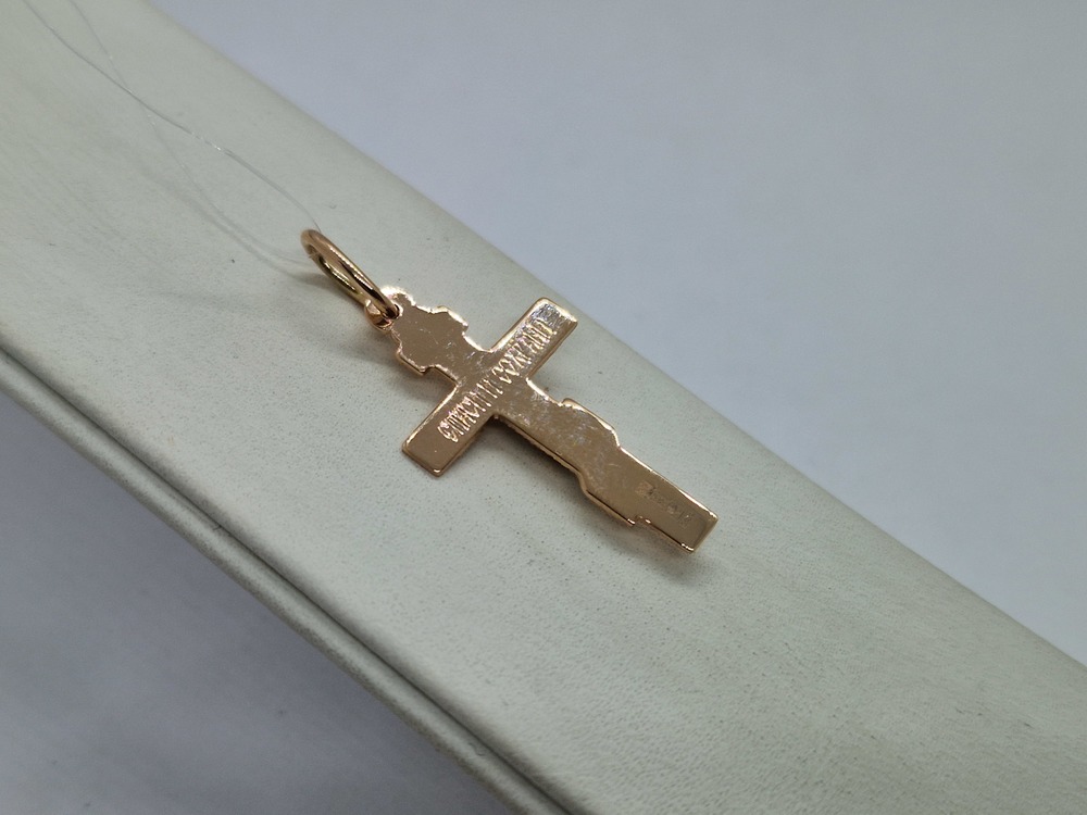 ПОДВЕСКА КРЕСТ без камня (Au 585)