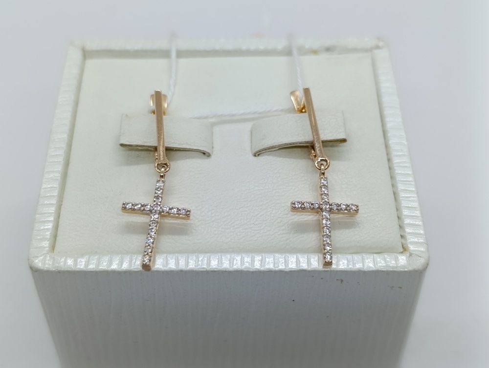 СЕРЬГИ С КАМНЯМИ (Au 585)