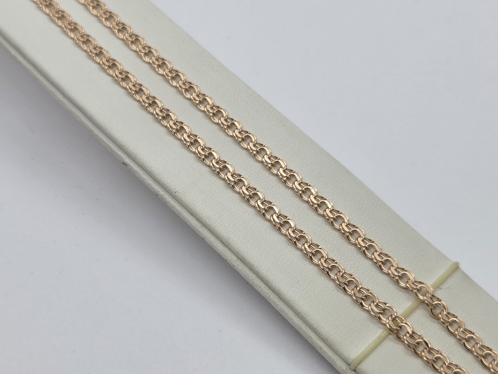 ЦЕПЬ ПУСТОТЕЛАЯ Бисмарк (Au 585)